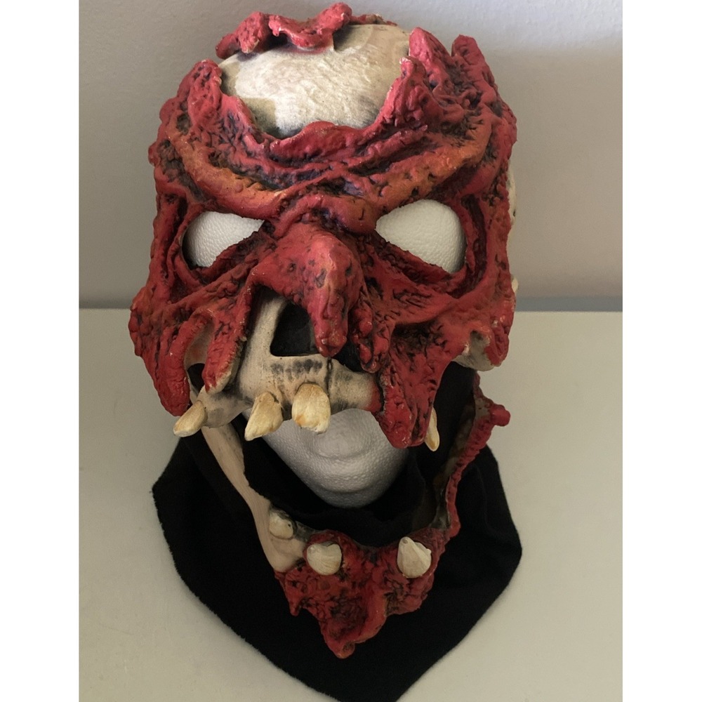 vintage tagged 1984 Be Something Studios Gory Skull BSs Halloween Hooded Mask